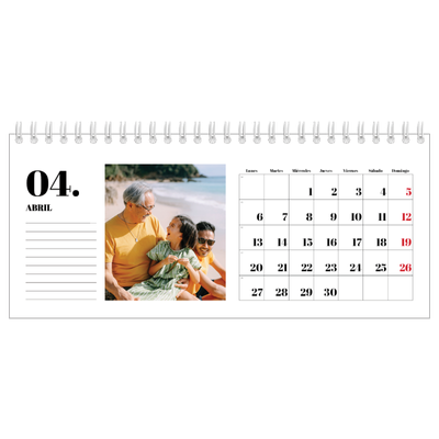 Calendarios de mesa — Serif y momentos [Abril]