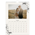 Calendario personalizado A4 — Tinta y hiedra [Enero]