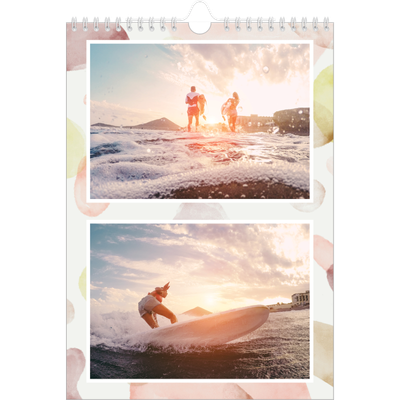Calendario personalizado A4 — Manchas de acuarela [portada]