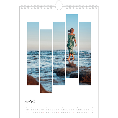 Calendario personalizado A4 — Fragmentos de viaje [Mayo]
