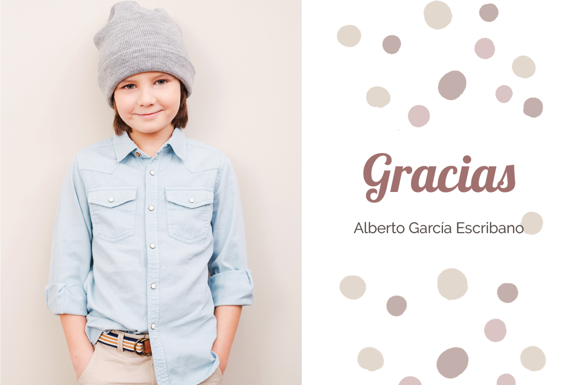 Tarjetas de agradecimiento — Puntos a mano alzada