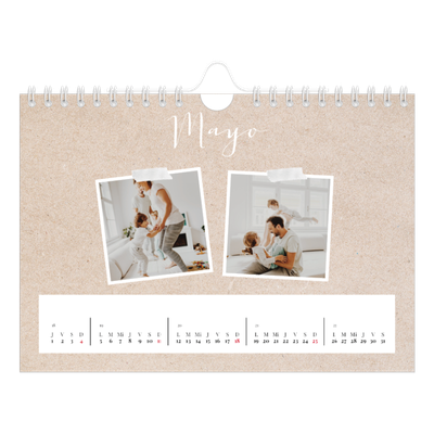 Calendario personalizado A5 — Calendario scrapbook [portada]