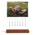 Calendario de mesa con base de madera - vertical  — Escapada infinita [portada]
