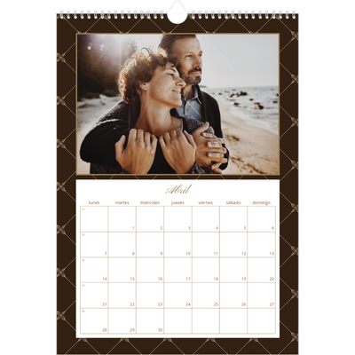 Calendarios A3 — Vintage monocromo [Abril]