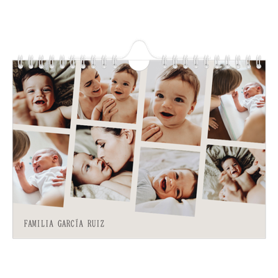 Calendario personalizado A5 — Recuerdos en movimiento [portada]