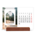 Calendario de mesa con base de madera - apaisado  — El arco abierto [portada]