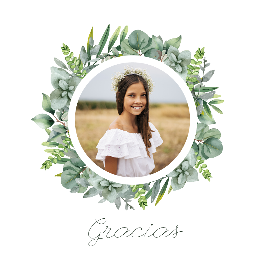 Tarjetas de agradecimiento — Estallido botánico