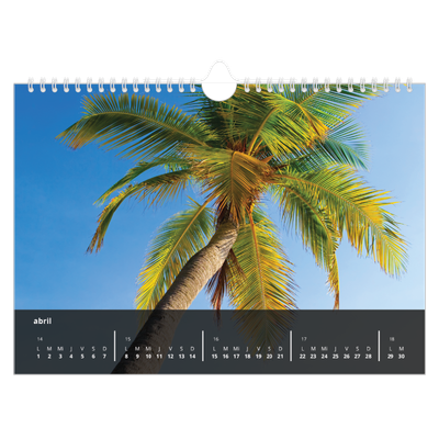 Calendario A4 horizontal — Complementos [Abril]