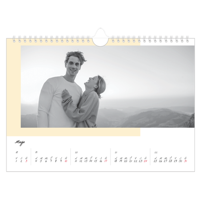 Calendario A4 horizontal — Pantallas de color [portada]