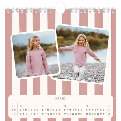 Calendarios Cuadrados — Patrones retro [Marzo]