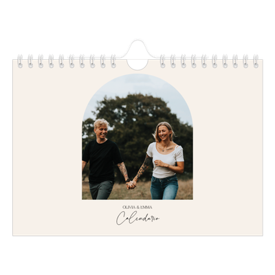 Calendario personalizado A5 — Arco de recuerdos [portada]