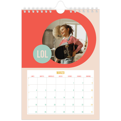 Calendario personalizado A5 — Brillante y bonito [Marzo]