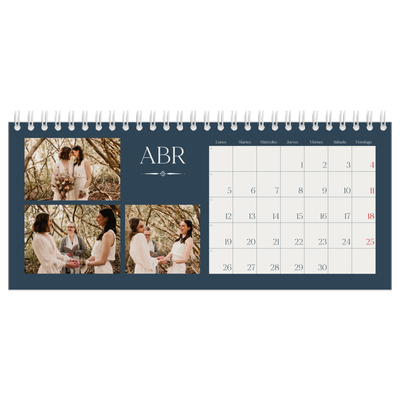 Calendarios de mesa — Pizarra y caligrafía [Abril]