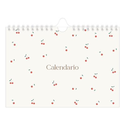 Calendario personalizado A5 — Pequeñas cerezas [portada]