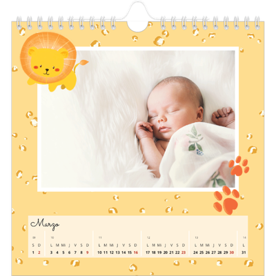 Calendarios Cuadrados — Animalitos [Marzo]