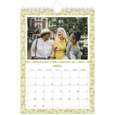 Calendario personalizado A5 — Floreciendo [Abril]