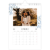 Calendario personalizado A5 — Romance en blanco y azul [Enero]