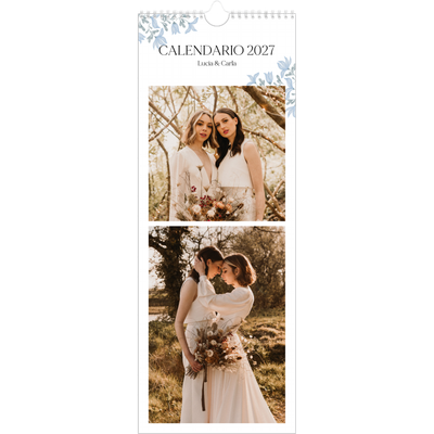 Calendario de cocina  — Romance en blanco y azul [portada]