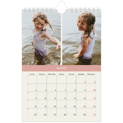 Calendario personalizado A5 — Capítulos pastel [portada]
