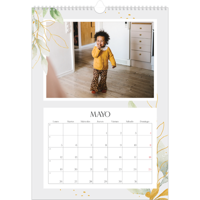 Calendarios A3 — Salpicado floral [portada]