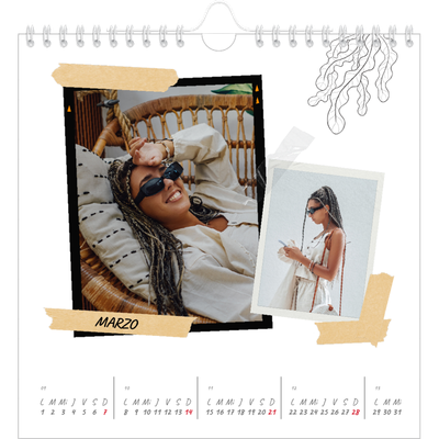 Calendarios Cuadrados — Scrapbook con estilo [Marzo]