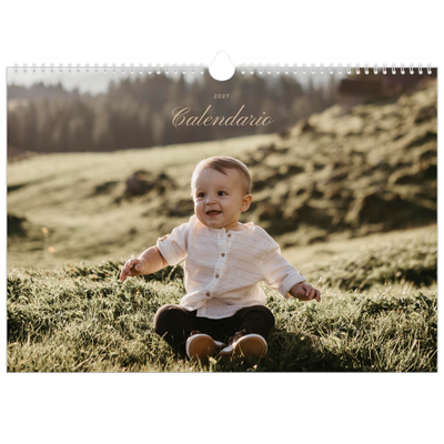 Calendario A3 horizontal — Cajas de tiras de fotos [portada]