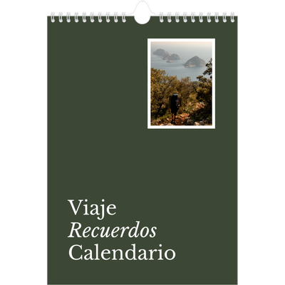 Calendario personalizado A4 — Tierra editorial [portada]