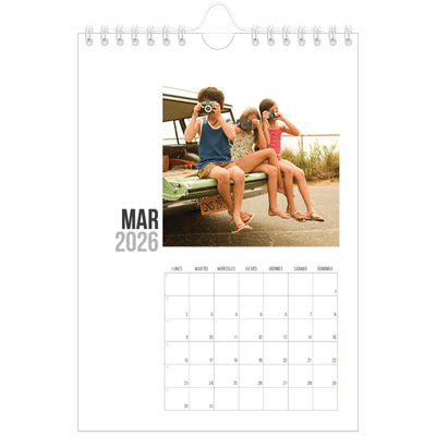 Calendario personalizado A5 — Texto abreviado [Marzo]