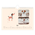Calendario personalizado A5 — Perros y garabatos [Marzo]