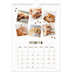 Calendario personalizado A4 — Gatito juguetón [Febrero]