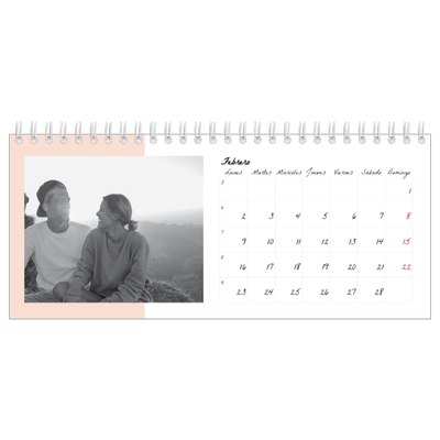 Calendarios de mesa — Pantallas de color [Febrero]
