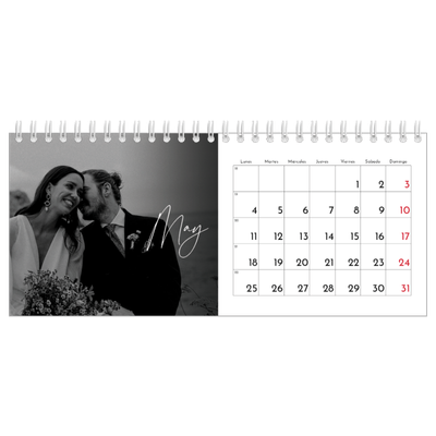 Calendarios de mesa — Escritura elegante [portada]