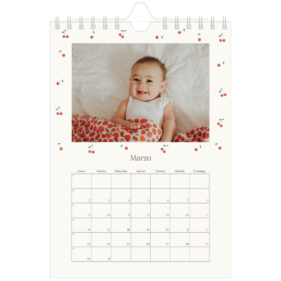 Calendario personalizado A5 — Pequeñas cerezas [Marzo]