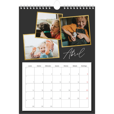 Calendario personalizado A4 — Tantos recuerdos [Abril]