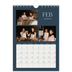 Calendario personalizado A5 — Pizarra y caligrafía [Febrero]