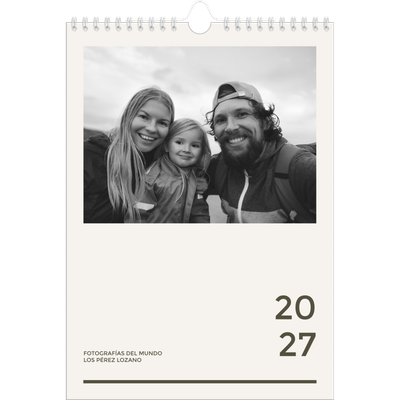 Calendario personalizado A4 — Contemporáneo atrevido [portada]