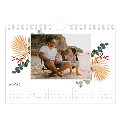 Calendario personalizado A5 — Boho [portada]