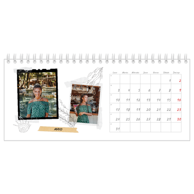 Calendarios de mesa — Scrapbook con estilo [Mayo]