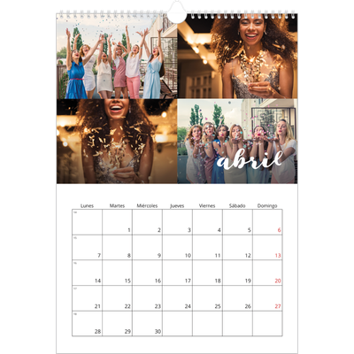 Calendarios A3 — Guión sencillo [Abril]