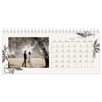 Calendarios de mesa — Tinta y hiedra [Marzo]