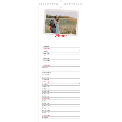 Calendario de cocina  — Firmado en carmín [Mayo]