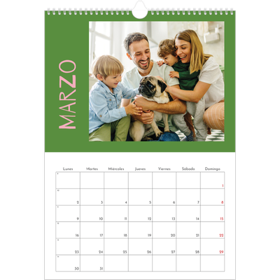 Calendarios A3 — Divertido y colorido [Marzo]
