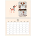 Calendario personalizado doble A4 — Perros y garabatos [Marzo]