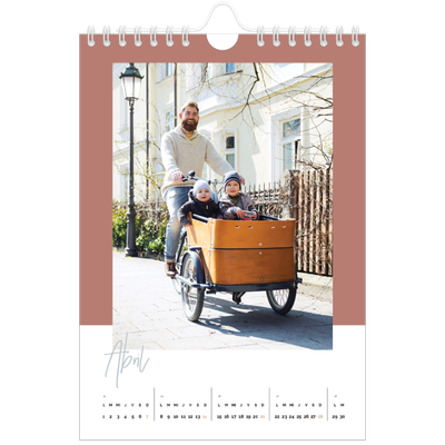 Calendario personalizado A5 — Marcos de la tierra [Abril]