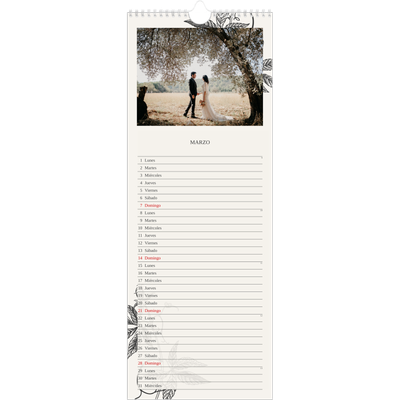 Calendario de cocina  — Tinta y hiedra [Marzo]