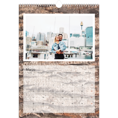 Calendarios A3 — Corteza de árbol [Marzo]