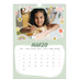 Calendario personalizado A4 — Unicornio arcoíris [Marzo]