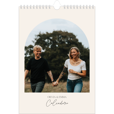 Calendario personalizado A4 — Arco de recuerdos [portada]