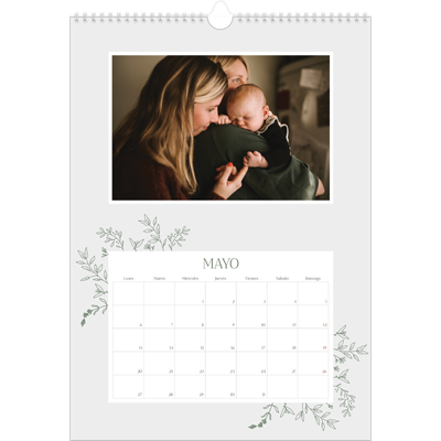 Calendarios A3 — Flores dibujadas [portada]