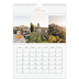 Calendario personalizado A4 — Banner de texto dorado [Marzo]